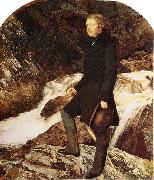 Sir John Everett Millais John Ruskin, portrait oil painting on canvas